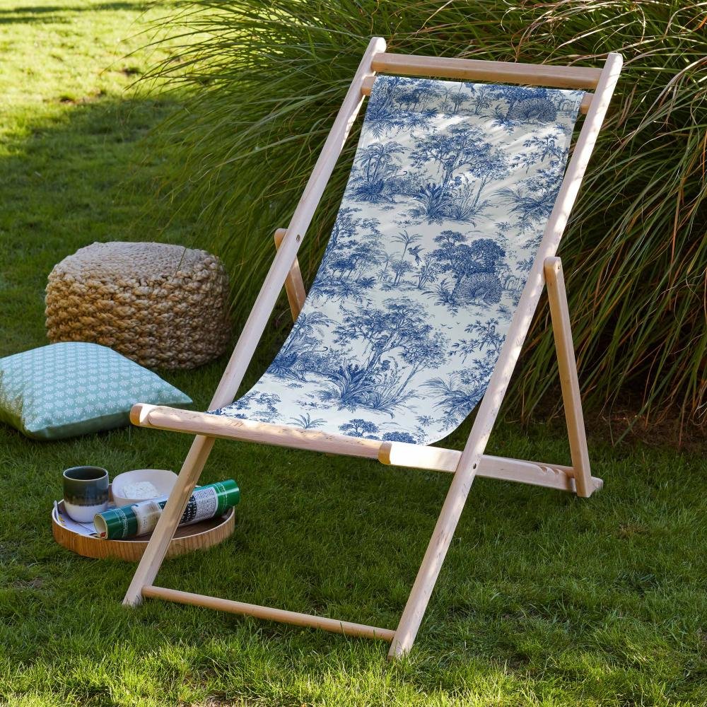 Blue Garden Folding Sun Lounger - SZL02