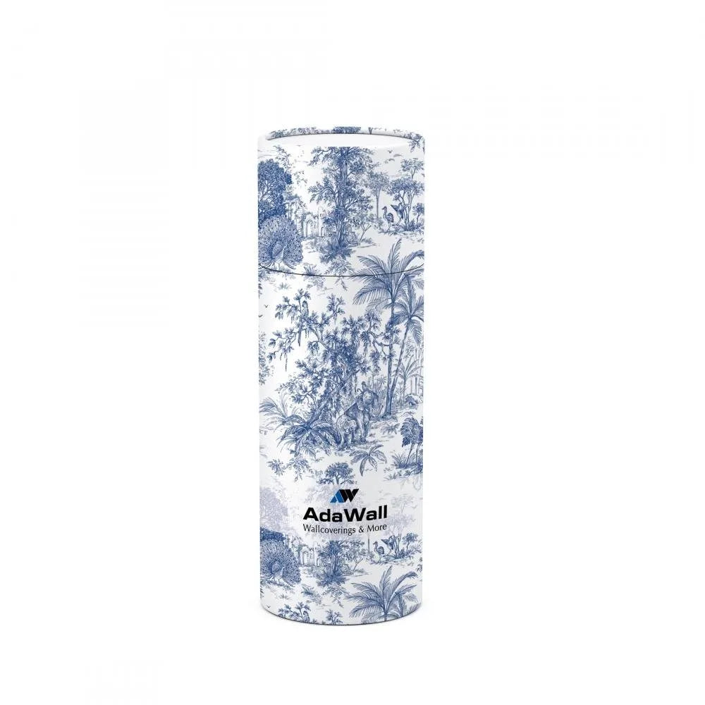 Mavi Barok Desen Kumaş Amerikan Servis 4'lü Set 35X50CM