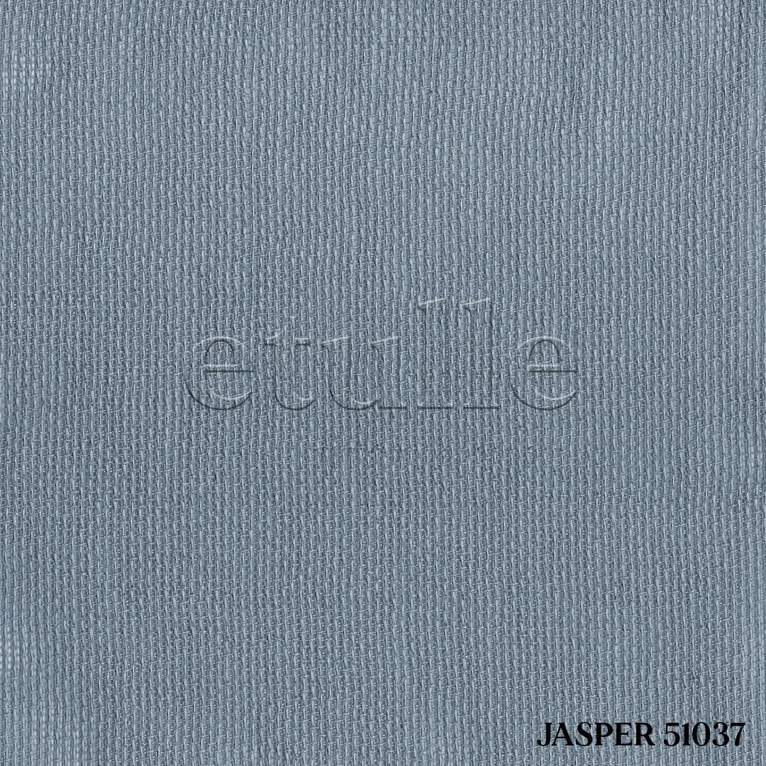 Blue Bright Plain Textured Tulle Curtain | Jasper