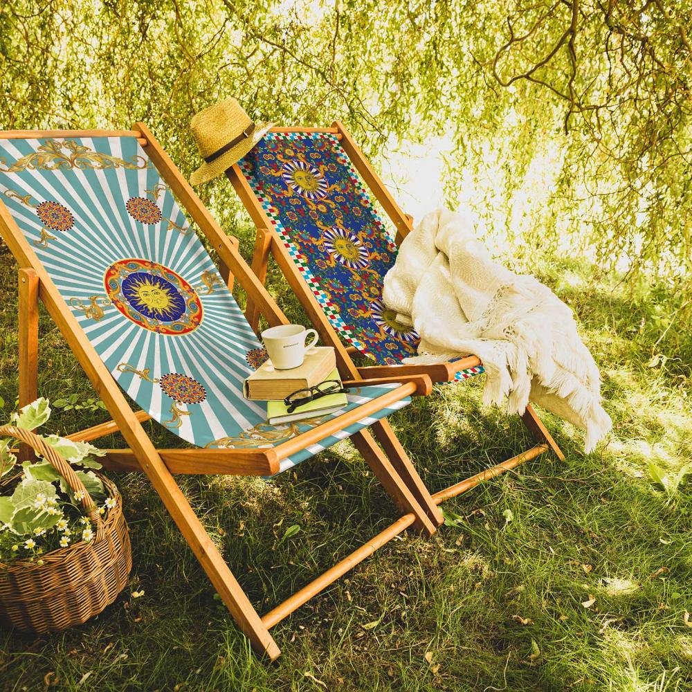 Blue Foldable Sun Lounger - SZL30