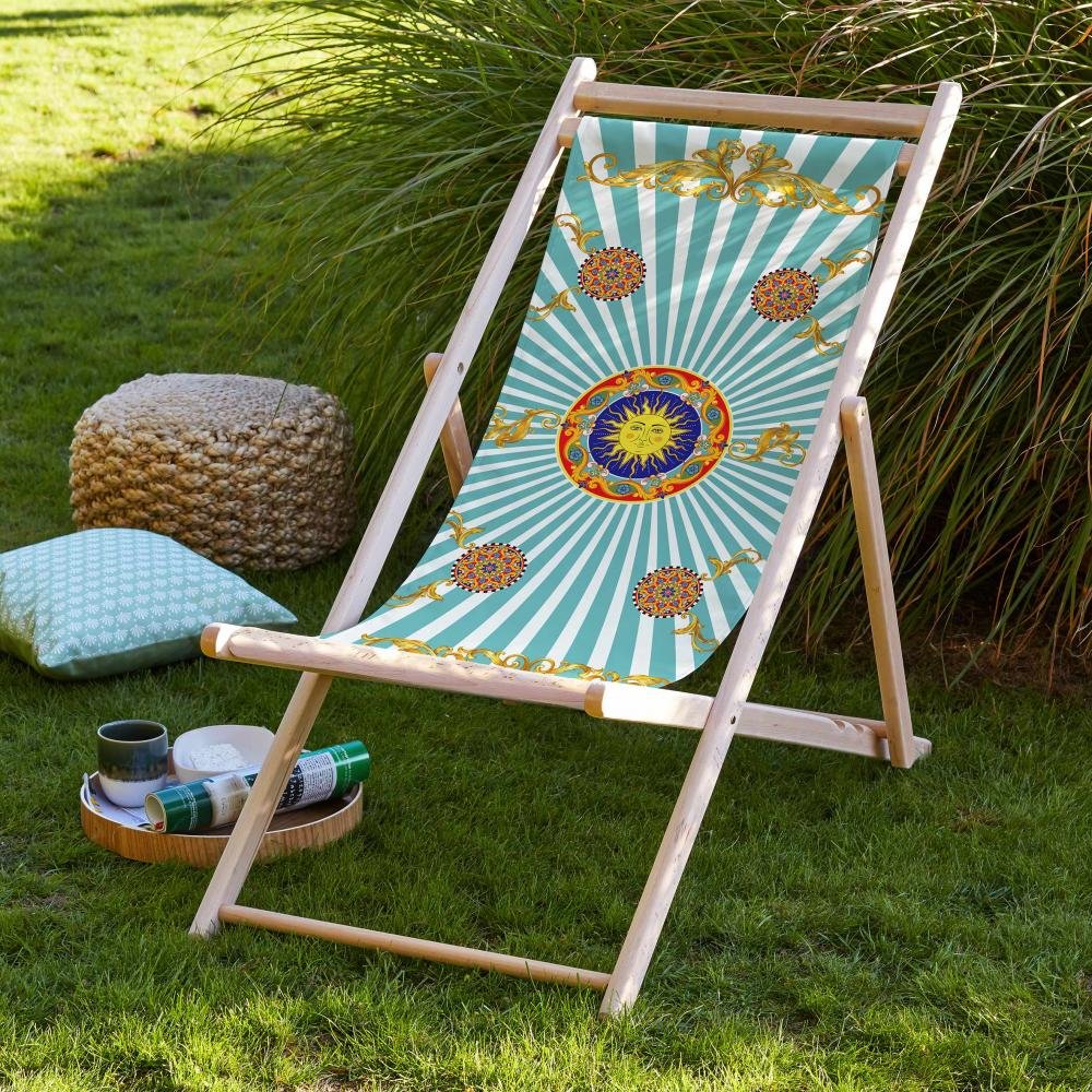 Blue Foldable Sun Lounger - SZL30