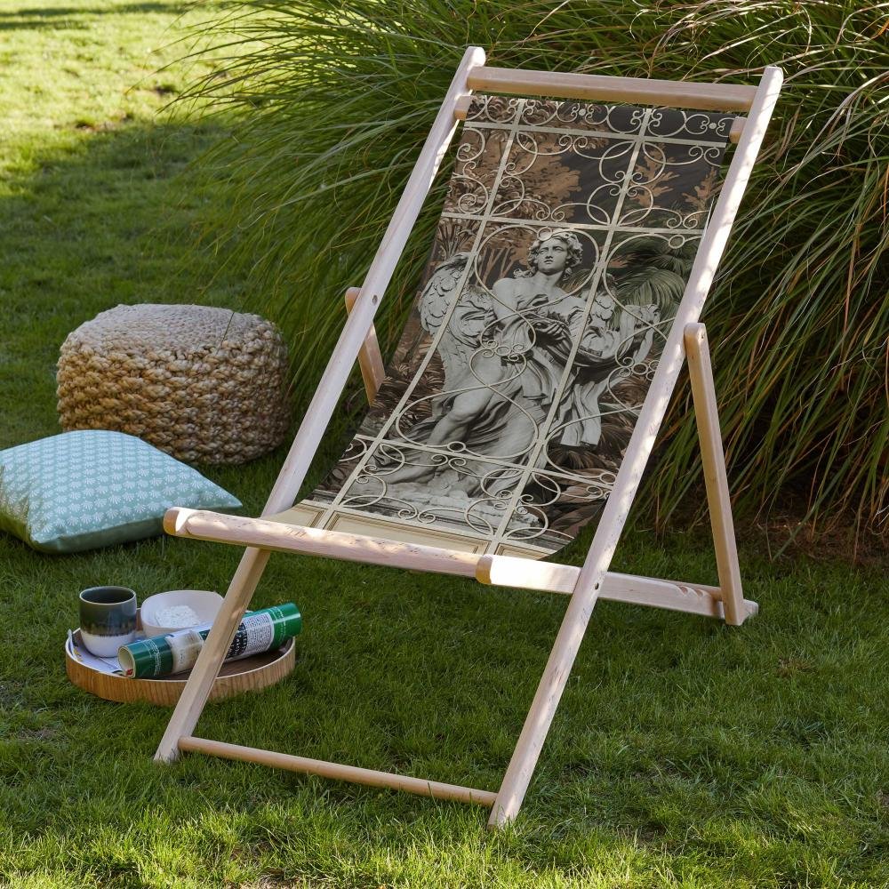Sun Lounger with Modern Sculpture Design - SZL301