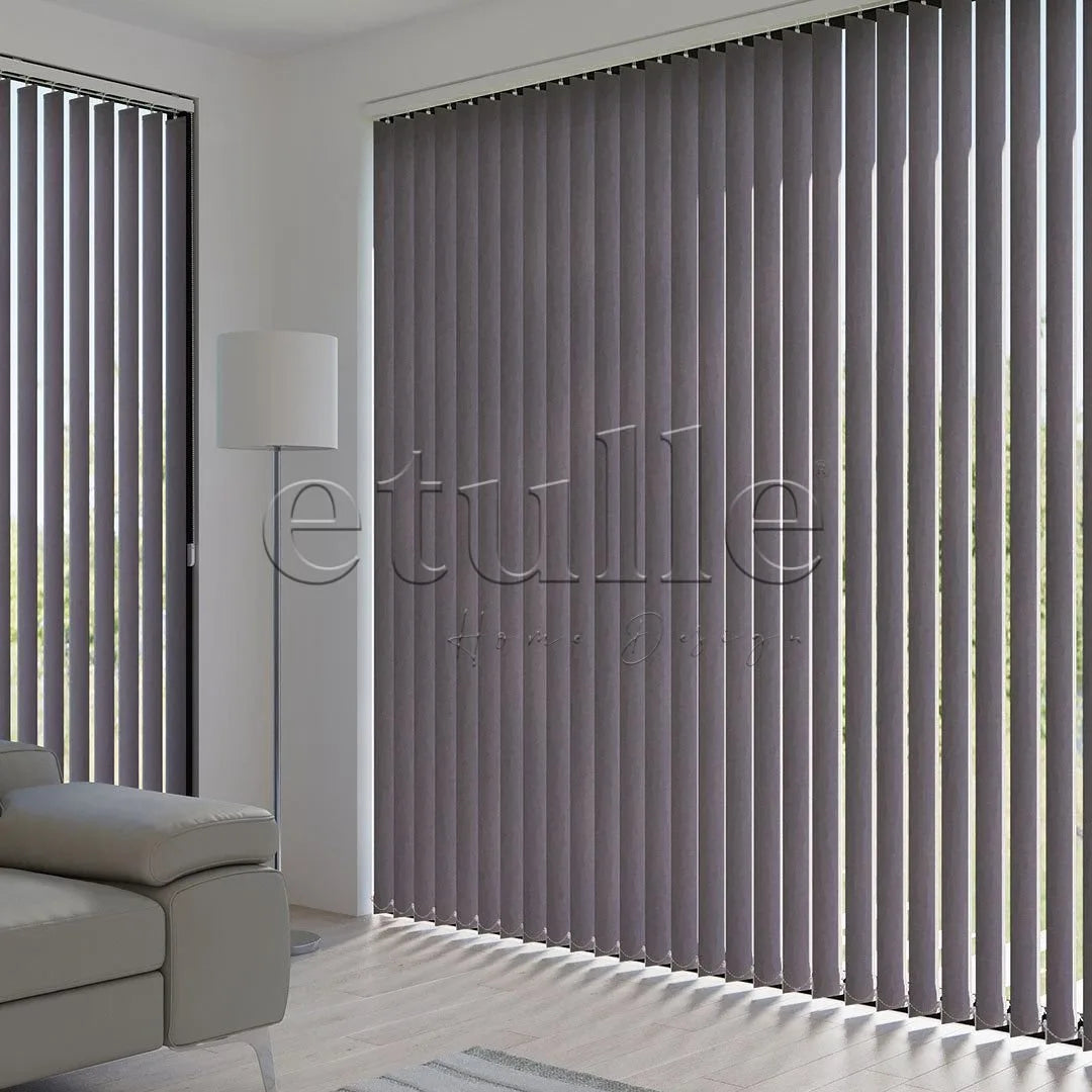 Mor Blackout Kumaş Dikey Perde | Seraphina