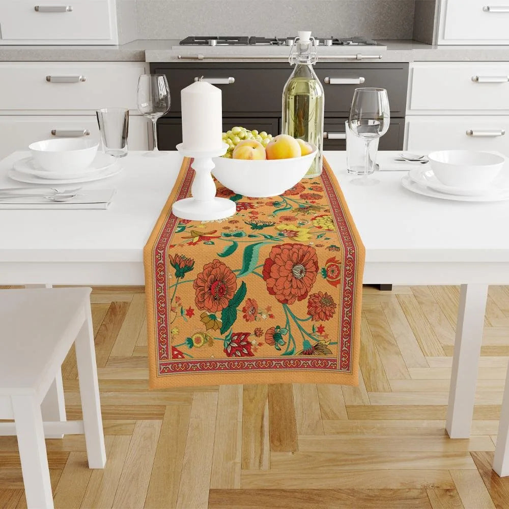 Orange Daisy Flowers Runner 140x45CM