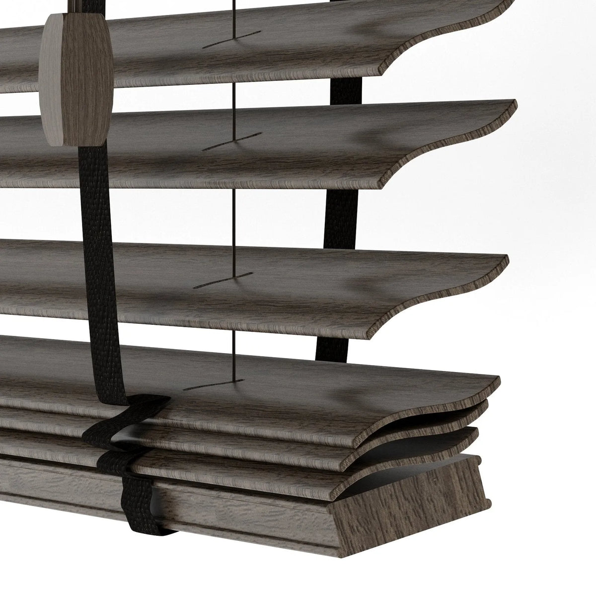 Koyu Kahve Polywood Blackout Jaluzi - Etulle