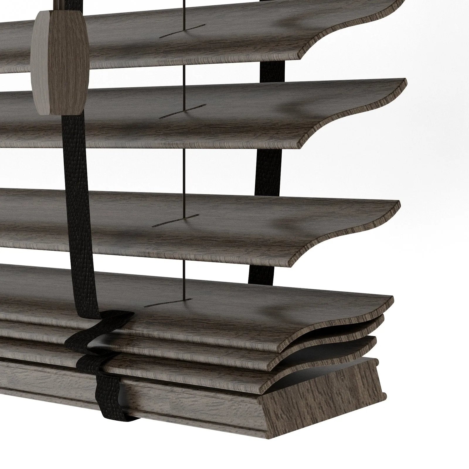Koyu Kahve Polywood Blackout Jaluzi - Etulle