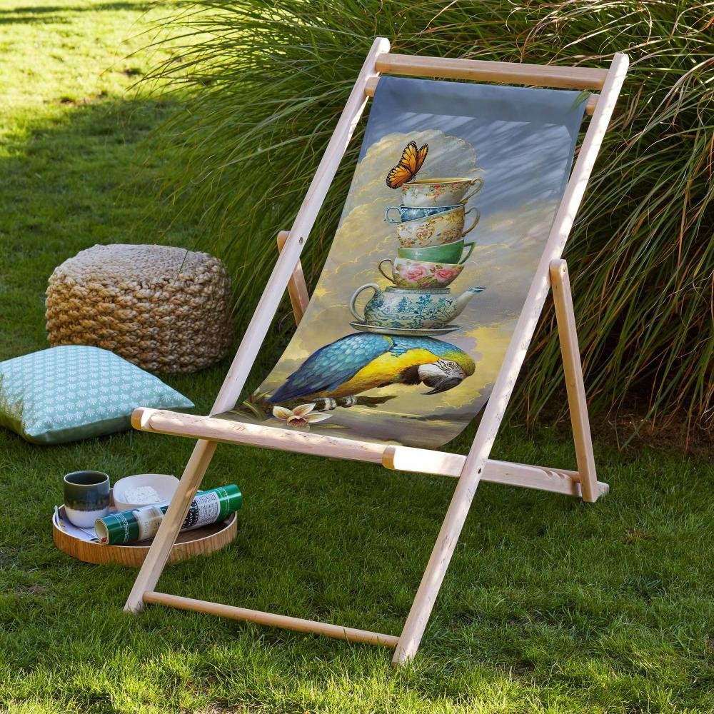 Parrot Design Foldable Sun Lounger - SZL31