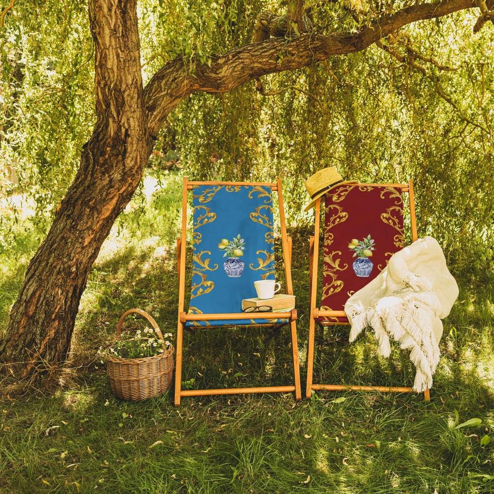 Red Lemon Folding Sunlounger - SZL20