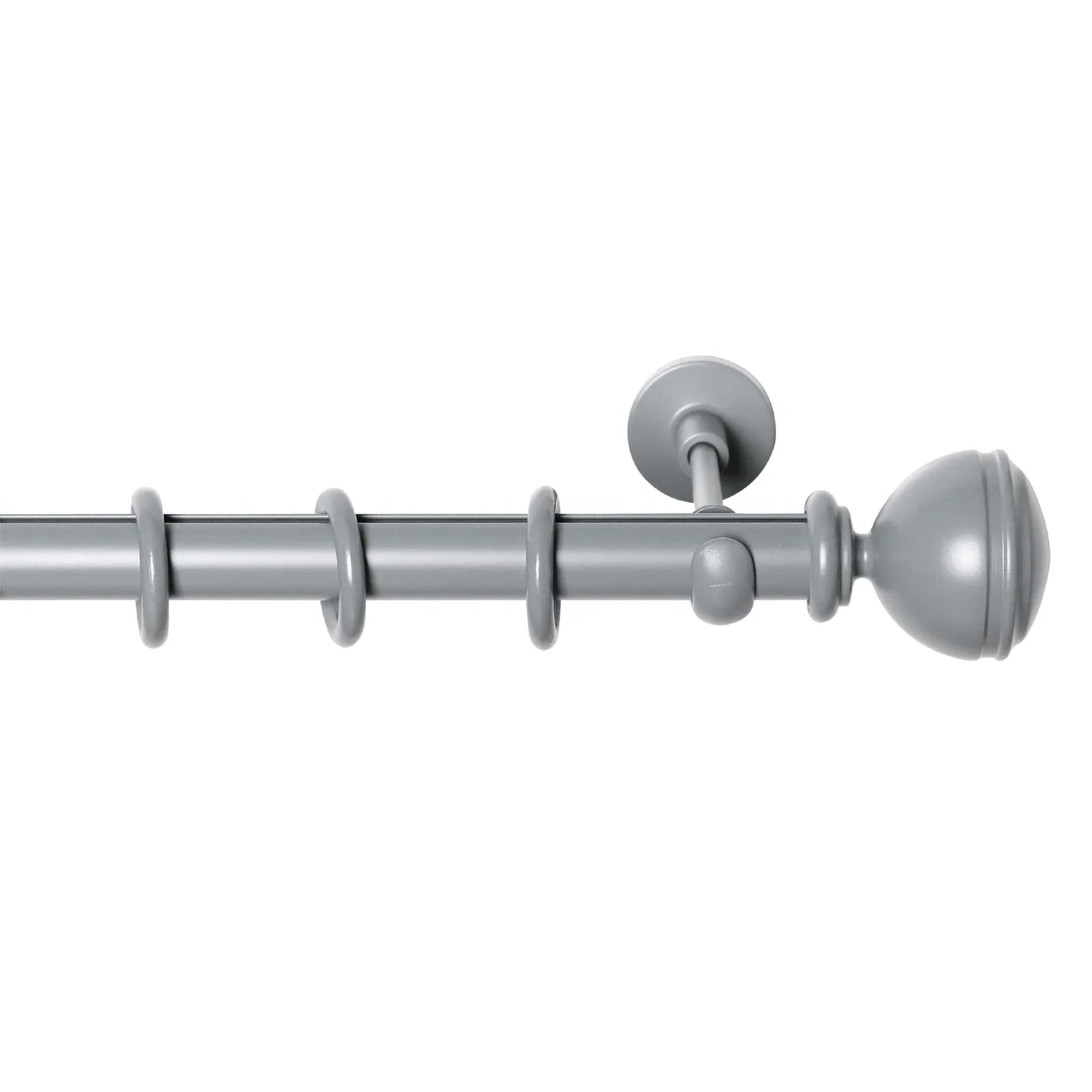 Rustik Perde Borusu 30 mm - Gri-Renk - Kubbe