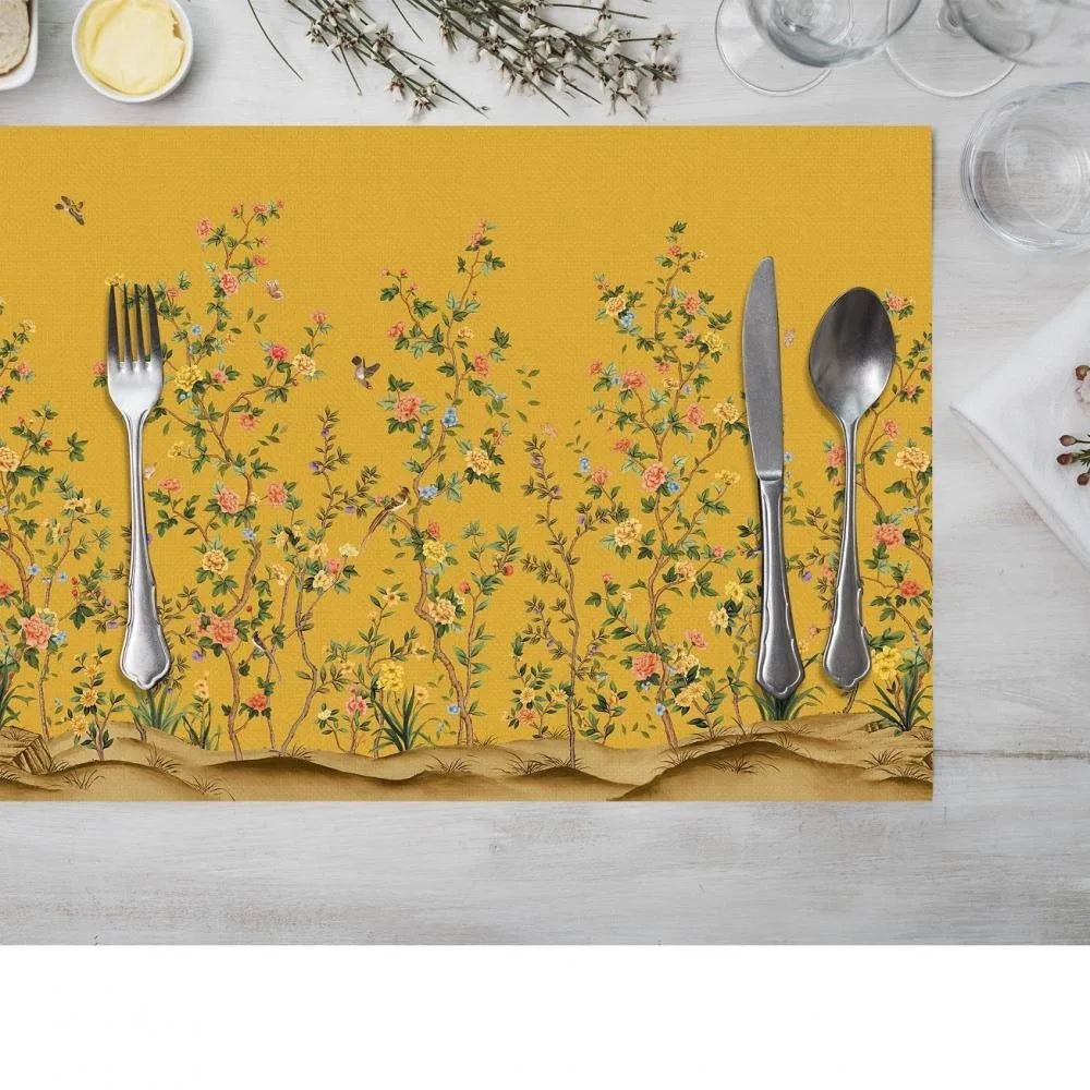 Sarı Bahçe Kumaş Amerikan Servis 35X50CM