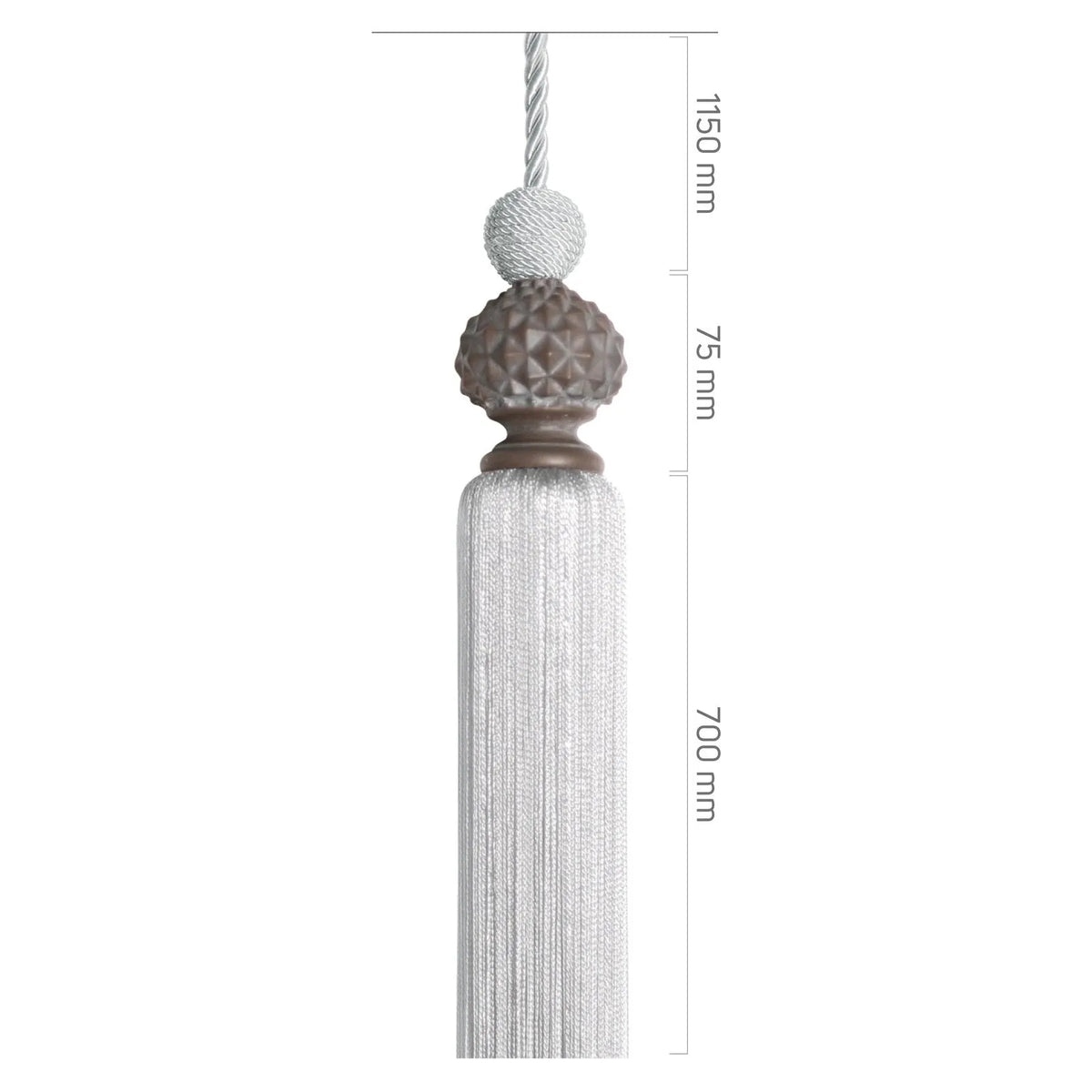 Sarkıt - Açık Kahve Krem Eskitme Metal - Elmas