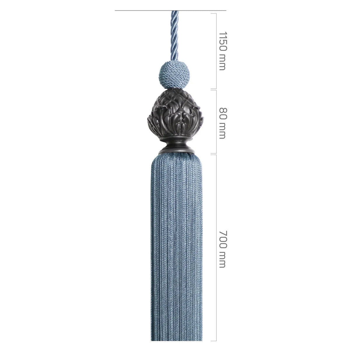 Sarkıt - Antrasit Siyah Metal - Flora
