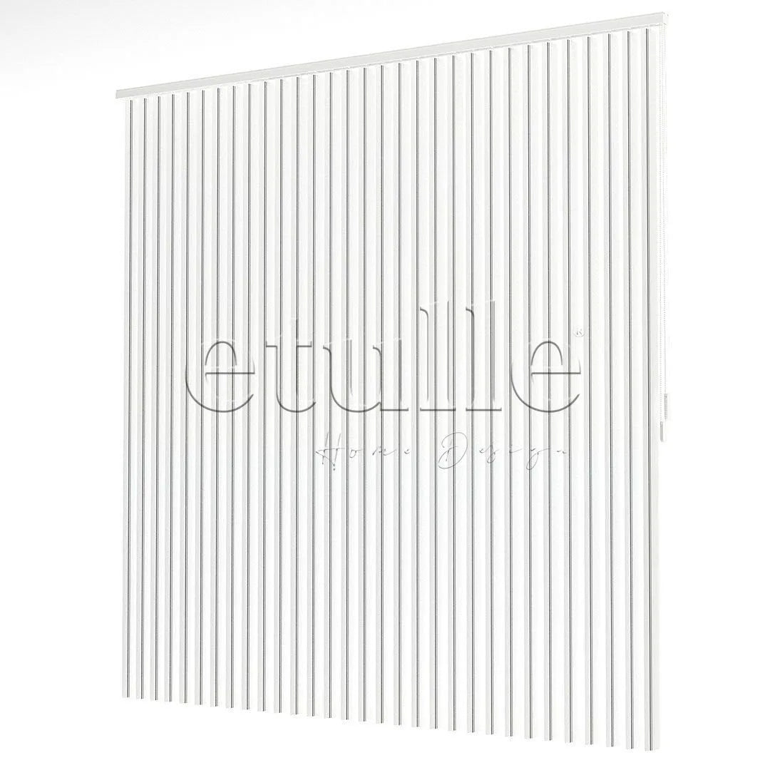 Siyah - Gri Çizgili PVC Dikey Perde