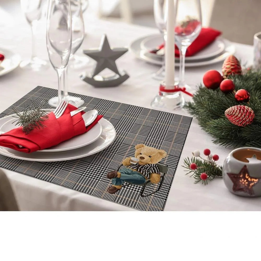 Teddies Kumaş Amerikan Servis 4'lü Set 35X50CM