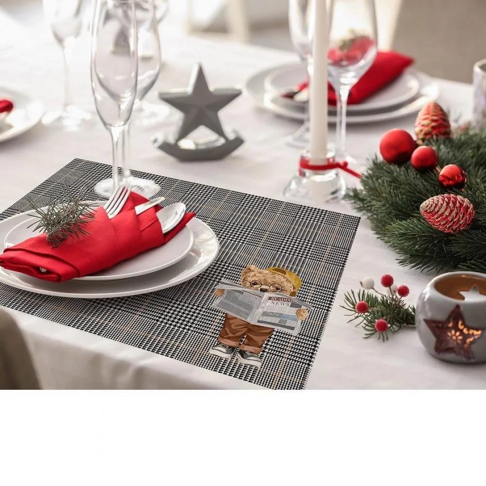 Teddies Kumaş Amerikan Servis 4'lü Set 35X50CM