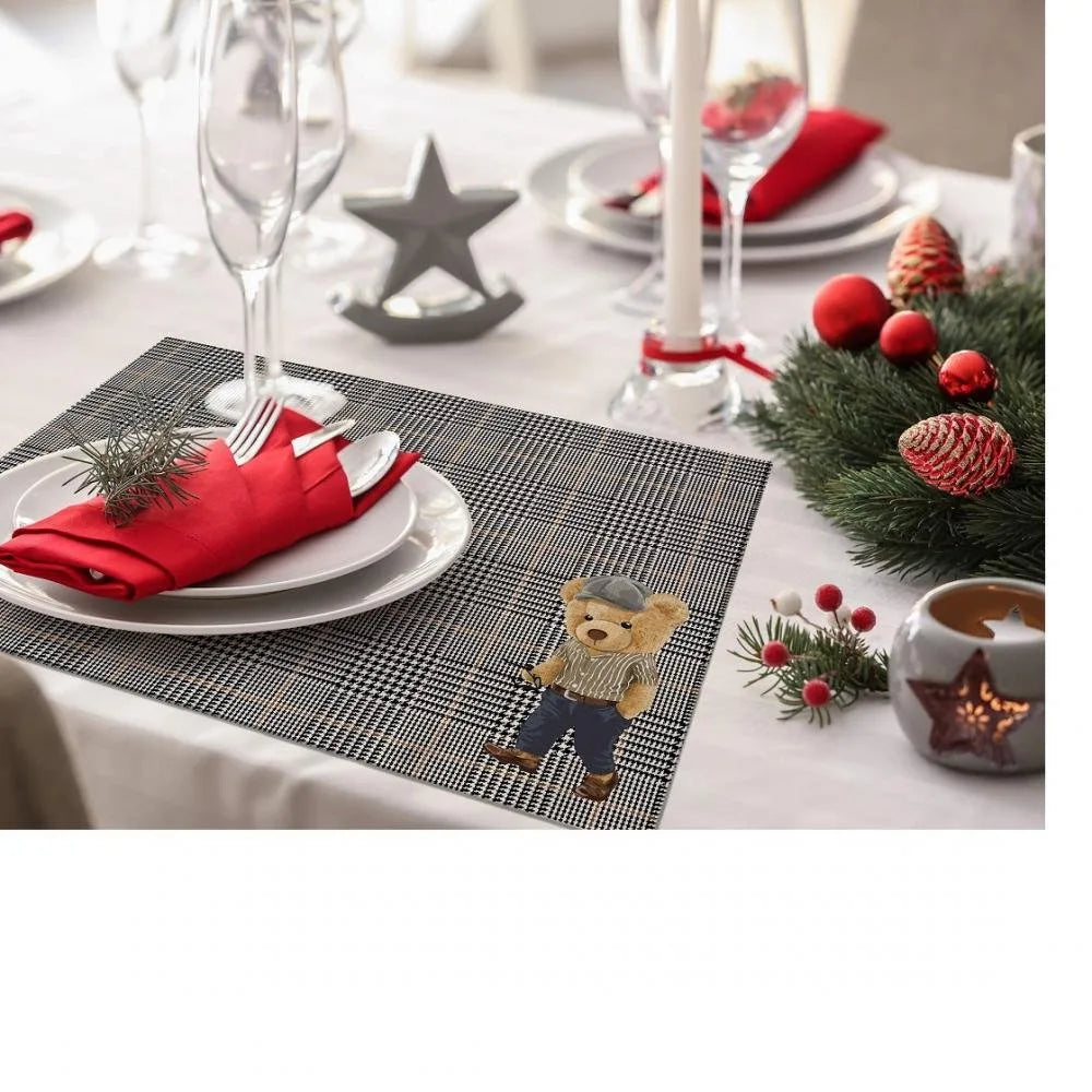 Teddies Kumaş Amerikan Servis 4'lü Set 35X50CM