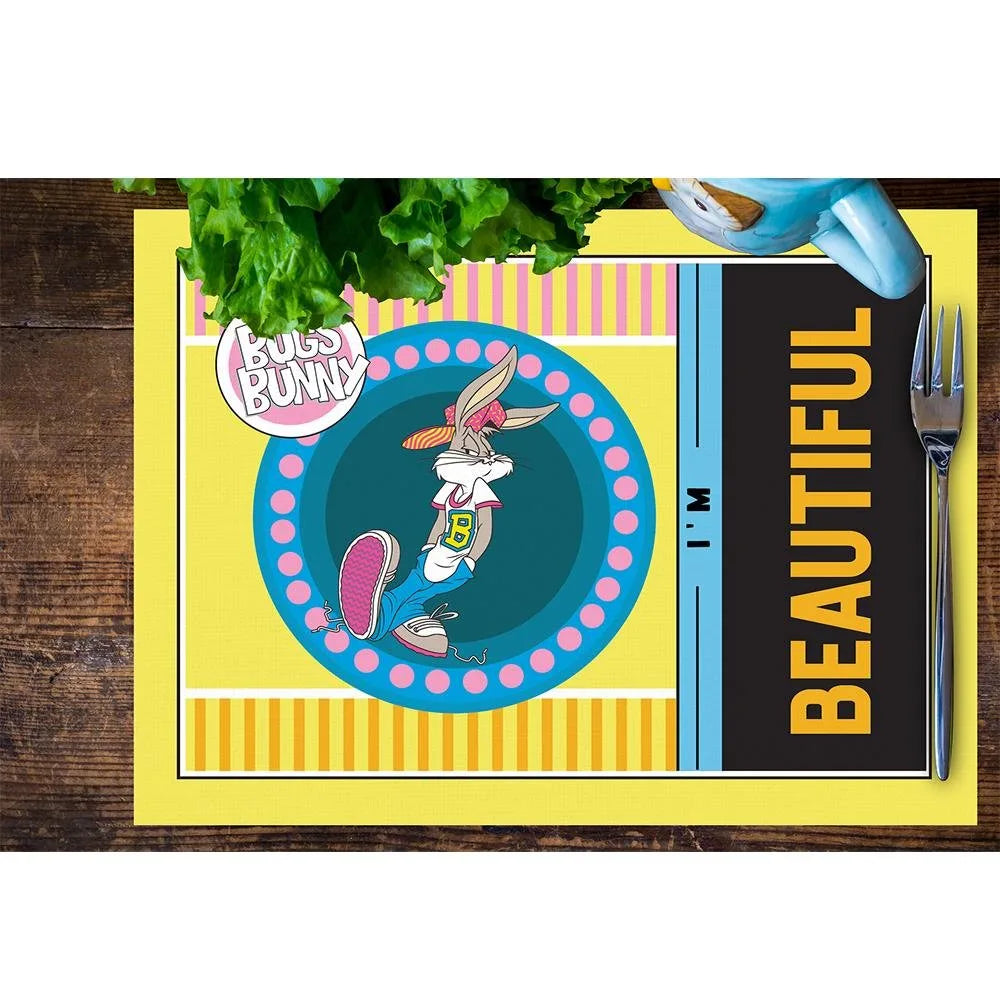 Tweety Teams Kumaş Amerikan Servis 4'lü Set 35X50CM