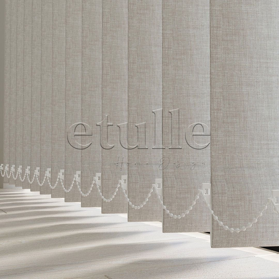 Mink Blackout Fabric Vertical Blinds | Brodie
