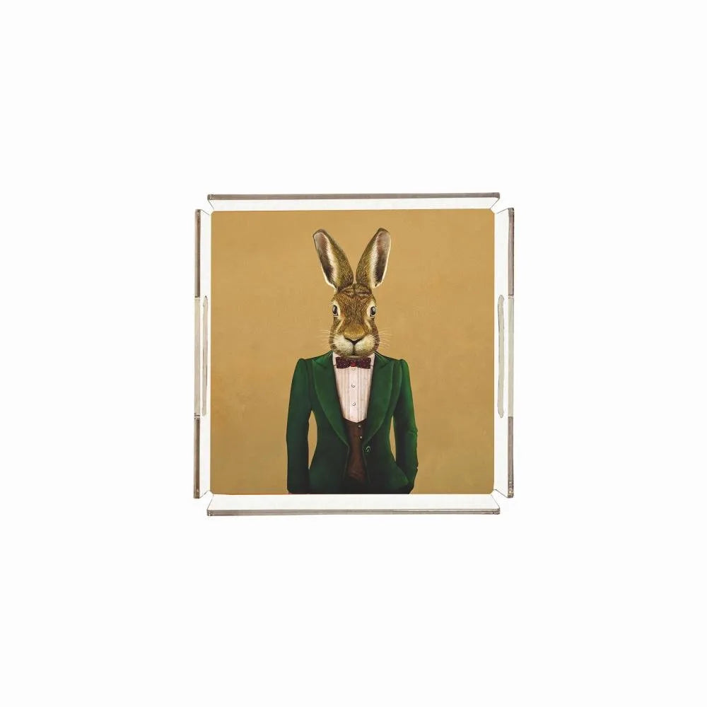 Mr. Rabbit Pleksi Tepsi - PT2103 - 25x25cm