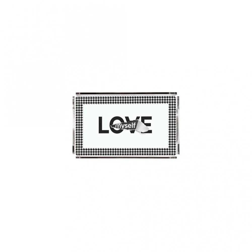 Love Myself Pleksi Tepsi -PT2146 -40x24cm