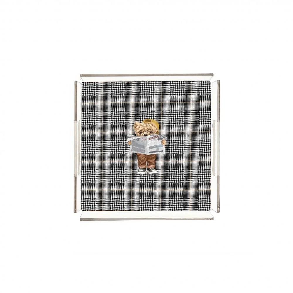 Gazeteci Teddy -PT2126 -25x25cm