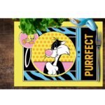 Tweety Teams Çizgi Karakter Pembe Zemin Baskılı Çocuk – 4'lü Amerikan Servis (30x50 cm) - Görsel 2