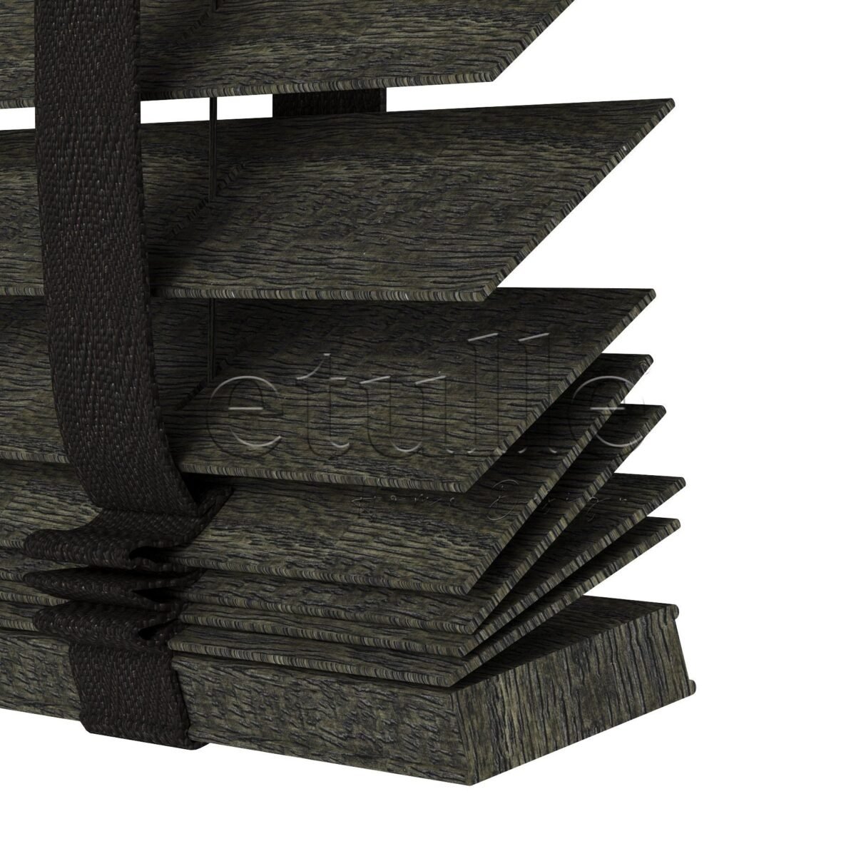 50 MM Meriwood Dark Olive Ahşap Jaluzi - Görsel 1