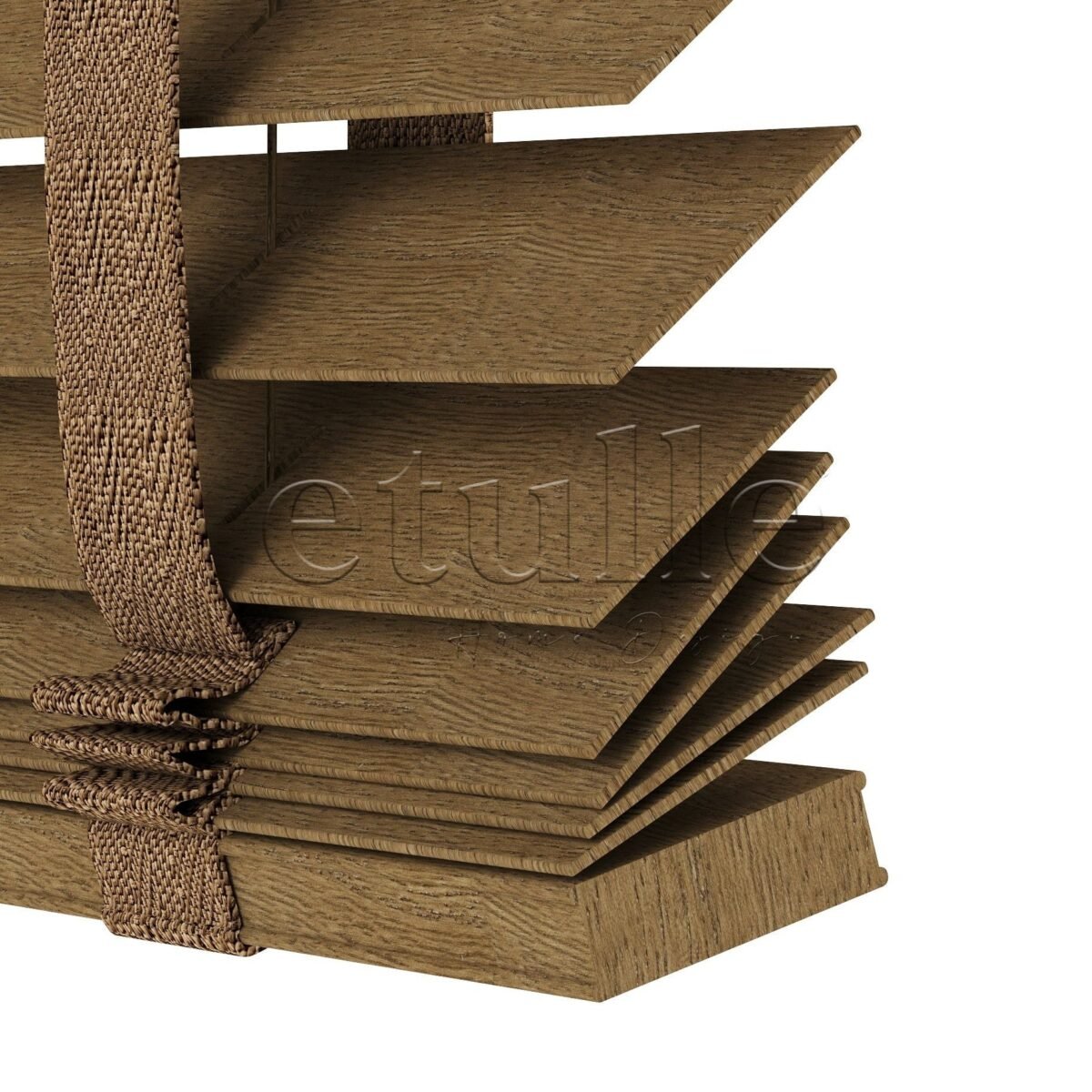50 MM Meriwood Ceviz Ahşap Jaluzi - Görsel 9