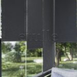 16 MM Desenli New Antrasit Plise Perde - Görsel 3