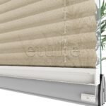 16 MM Desenli New Bej Plise Perde