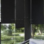 16 MM Desenli New Siyah Plise Perde - Görsel 3