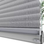 16 MM Desenli Touch Gri Plise Perde