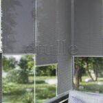 16 MM Desenli Touch Gri Plise Perde - Görsel 3