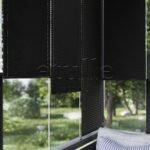 16 MM Desenli Touch Siyah Plise Perde - Görsel 3