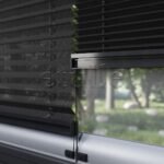 16 MM Desenli Touch Siyah Plise Perde - Görsel 4