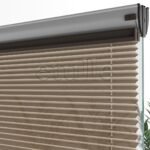 16 MM Diamond Kahverengi Düz Plise Perde - Görsel 5