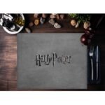 Harry Potter Logolu Gri Amerikan Servis  – 4’lü 30x50 cm