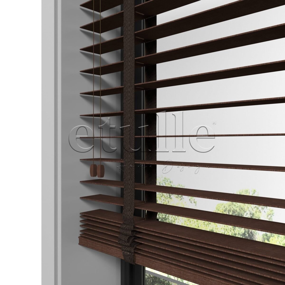 50 MM Meriwood Kiraz Ahşap Jaluzi - Görsel 3