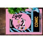 Tweety Teams Çizgi Karakter Pembe Zemin Baskılı Çocuk – 4'lü Amerikan Servis (30x50 cm) - Görsel 4