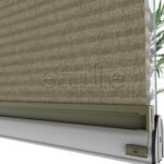 20 MM Honeycomb Kahverengi Plise Perde