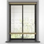 25 MM BASSWOOD Naturel Ahşap Jaluzi - Görsel 3