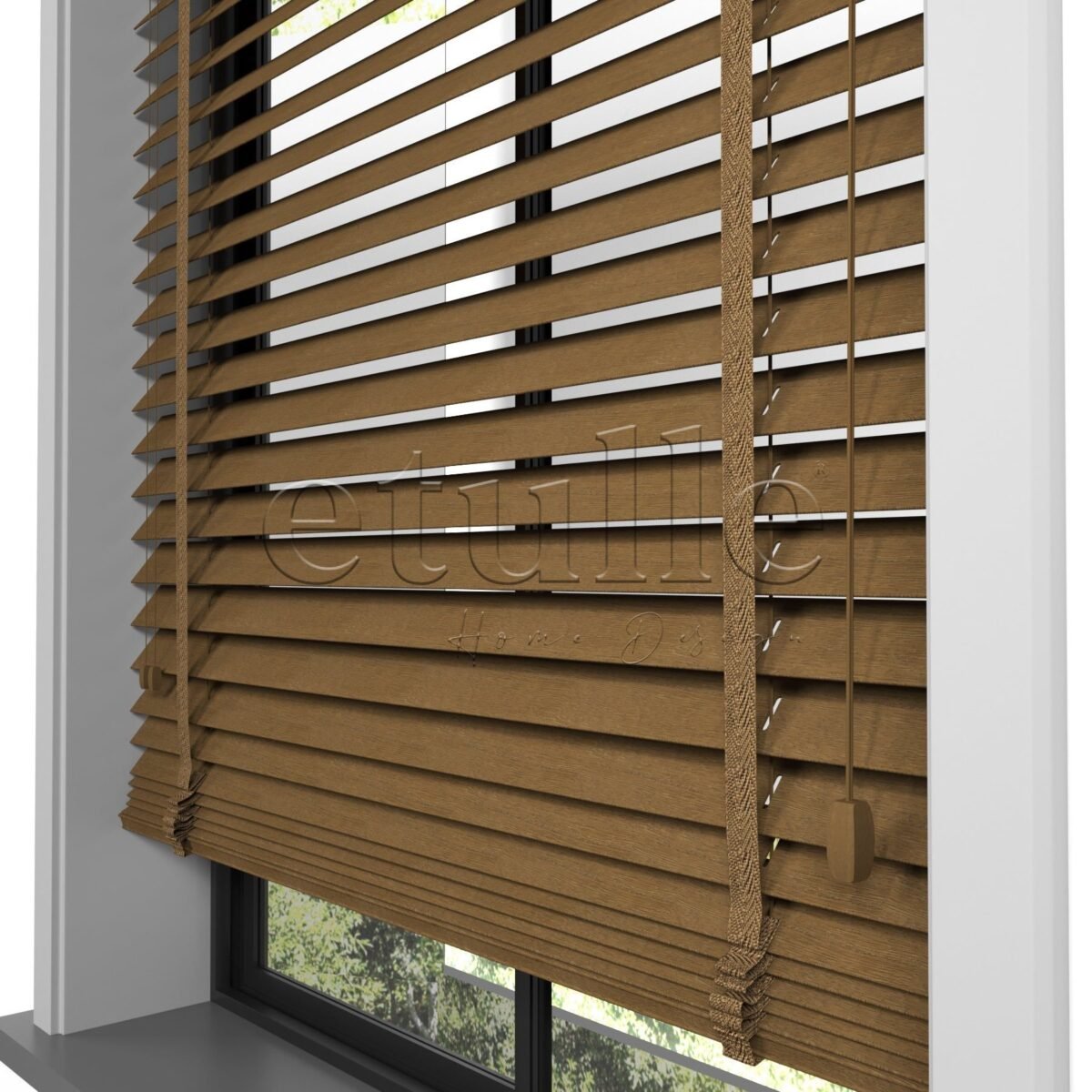 50 MM Meriwood Ceviz Ahşap Jaluzi - Görsel 6