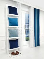 UTOPIA çizgili dikey tül zebra perde, çizgili tül dokulu çift katmanlı modern zebra perde modeli
