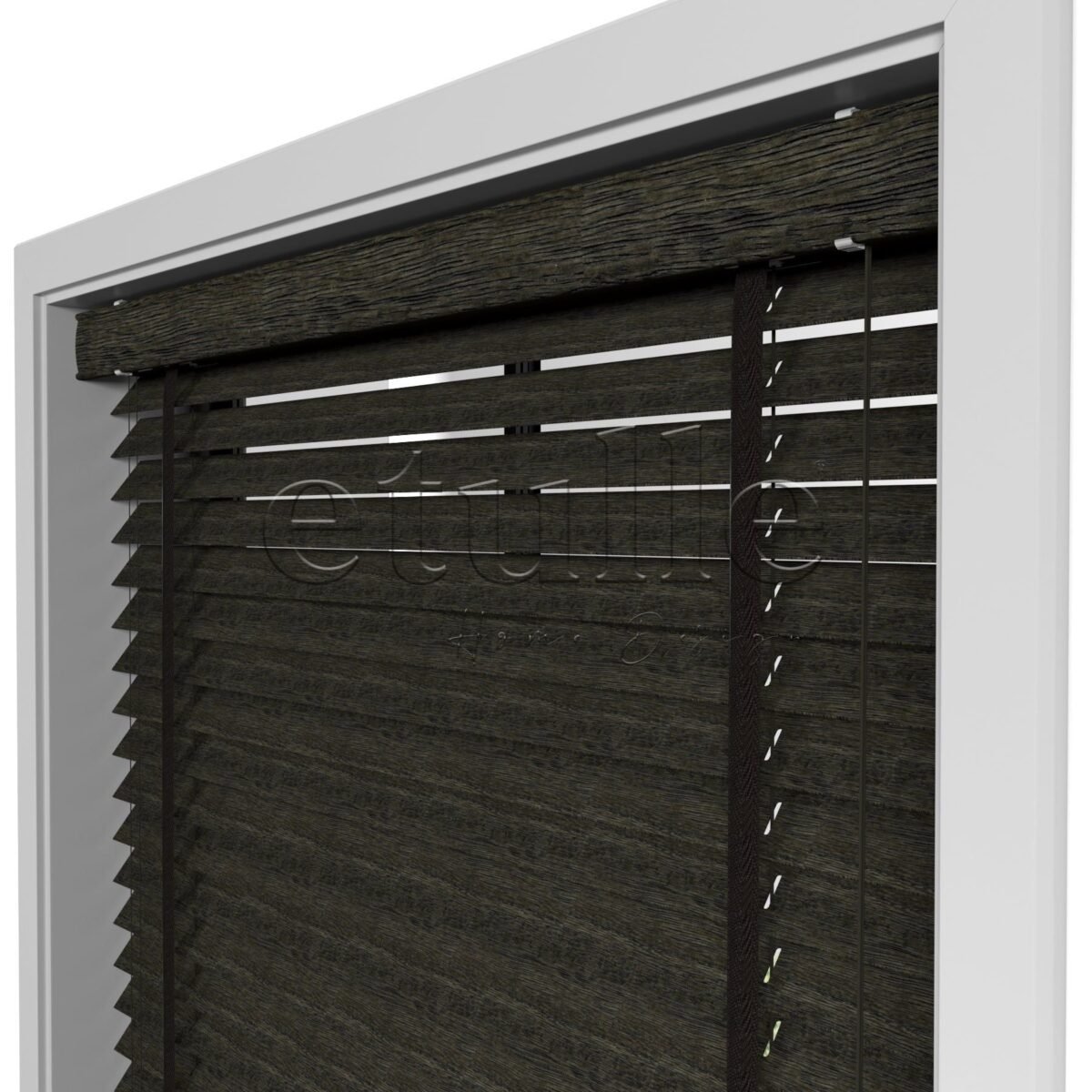 50 MM Meriwood Dark Olive Ahşap Jaluzi - Görsel 9