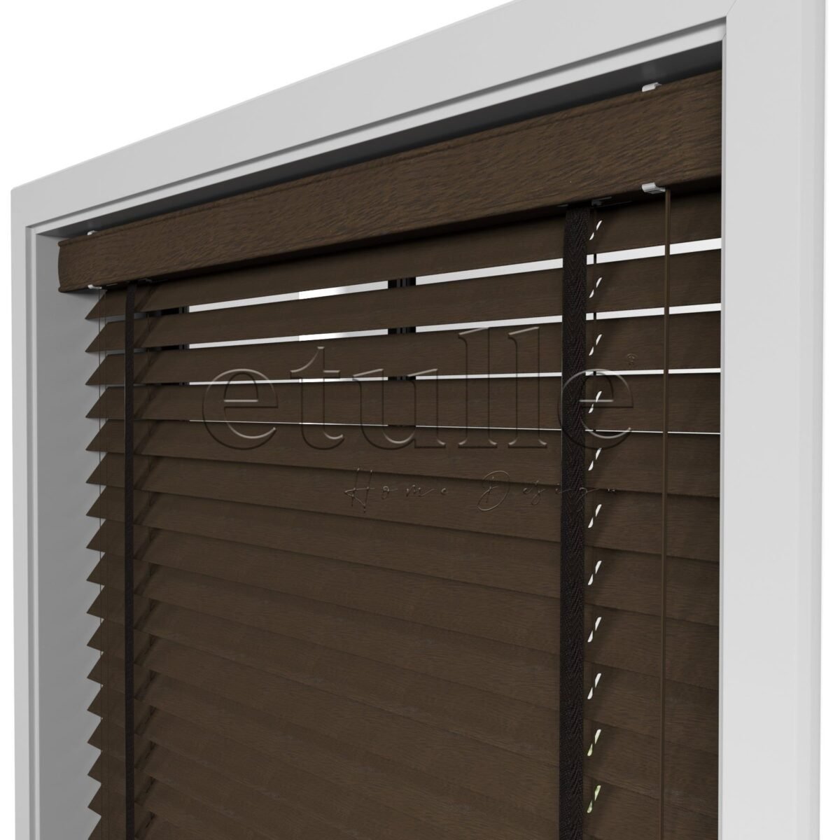 50 MM Meriwood Kahve Ahşap Jaluzi - Görsel 8