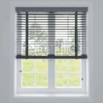 50 Mm Polywood Füme Ahşap Jaluzi