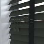 50 Mm Polywood Koyu Antrasit Ahşap Jaluzi