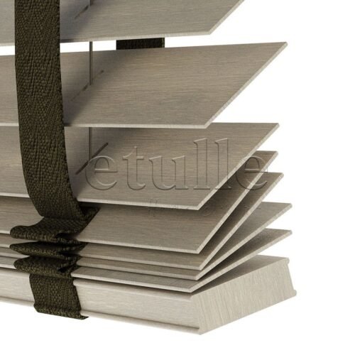 50 MM BAMBOO Smoke Gri Ahşap Jaluzi