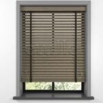 50 MM BAMBOO Smoke Gri Ahşap Jaluzi - Görsel 2