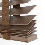 50 MM BASSWOOD Ceviz Walnut Ahşap Jaluzi